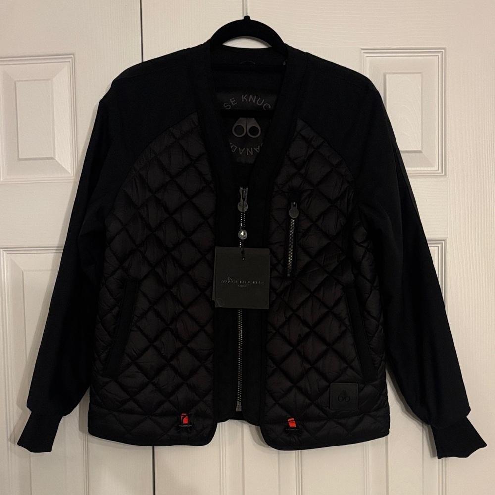 ◼️NWT Moose Knuckles Black Quilted SET Jacket size XS //Pants size S - Picture 2 of 16